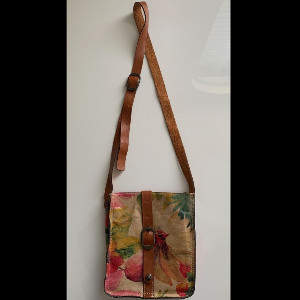 Hand-Painted Floral Purse